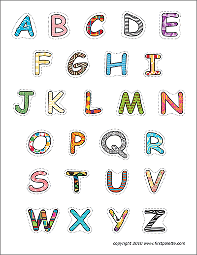 free printable a4 letters ofthe alphabet