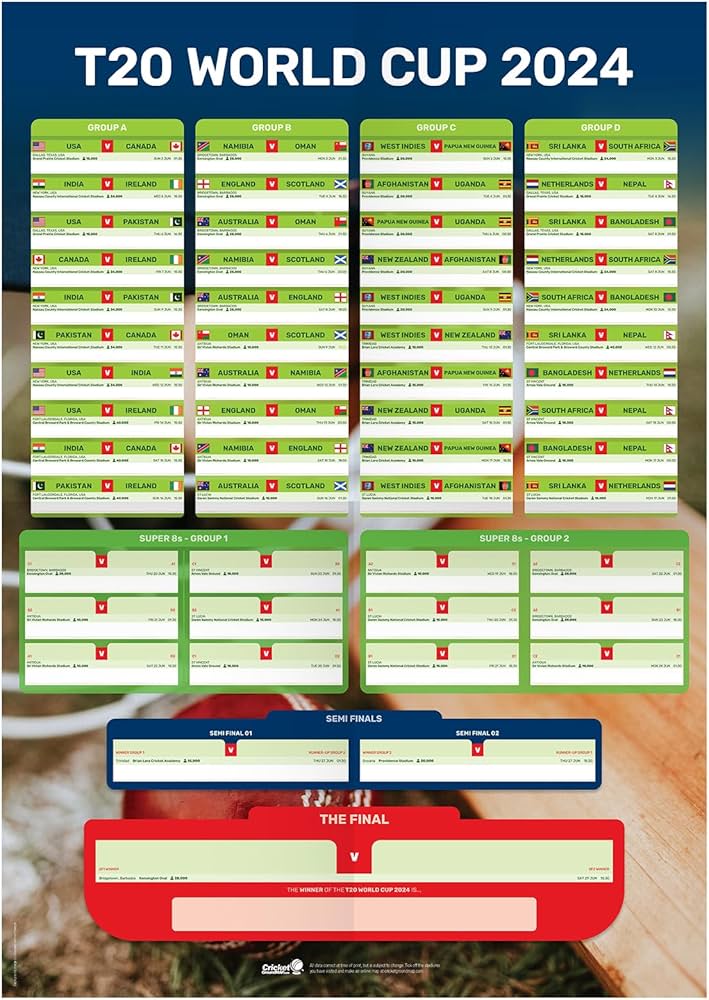 free printable a4 world cup wall chart