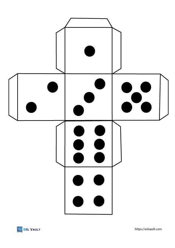 11 free printable activity dice - ESL Vault