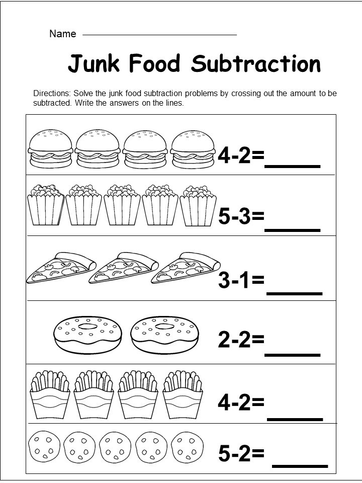 free printable addition and subtraction worksheet for kindergarten