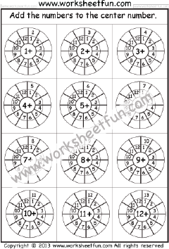 free printable addition worksheets with pictures