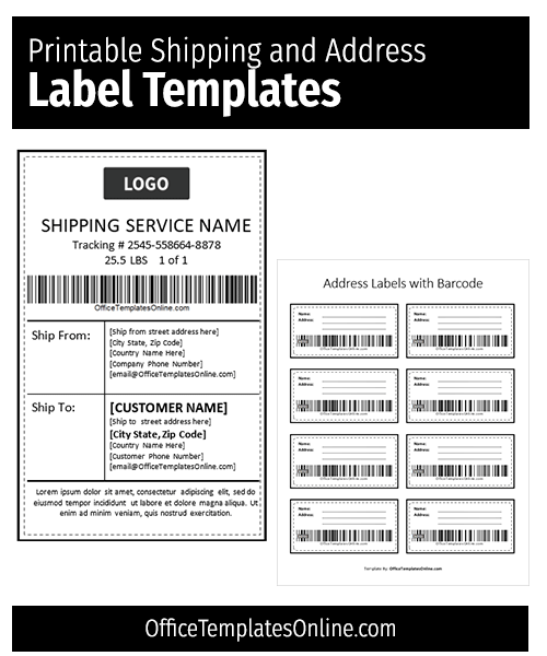 free printable address label designs