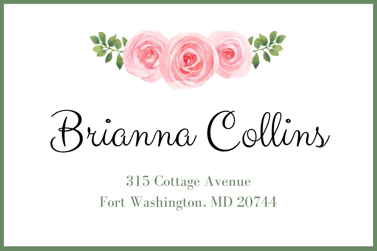 free printable address label designs