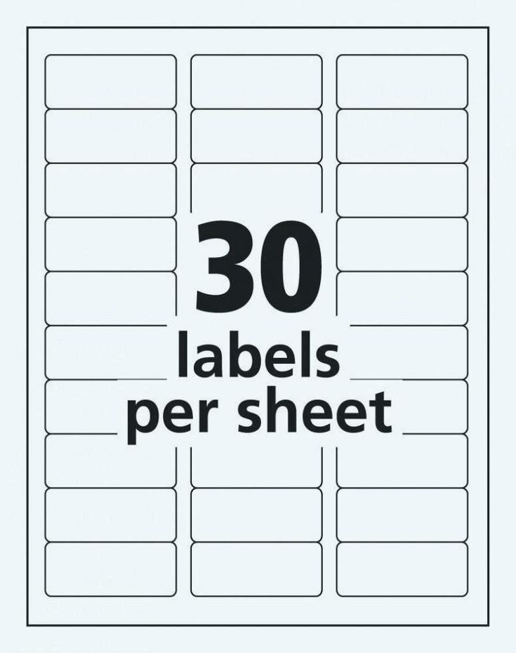 free printable address labels 30 per sheet