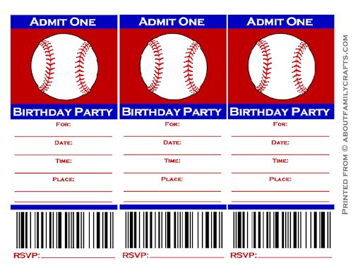 free printable admission tickets invitations