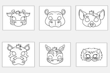 free printable african animal masks