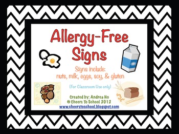 free printable allergy signs