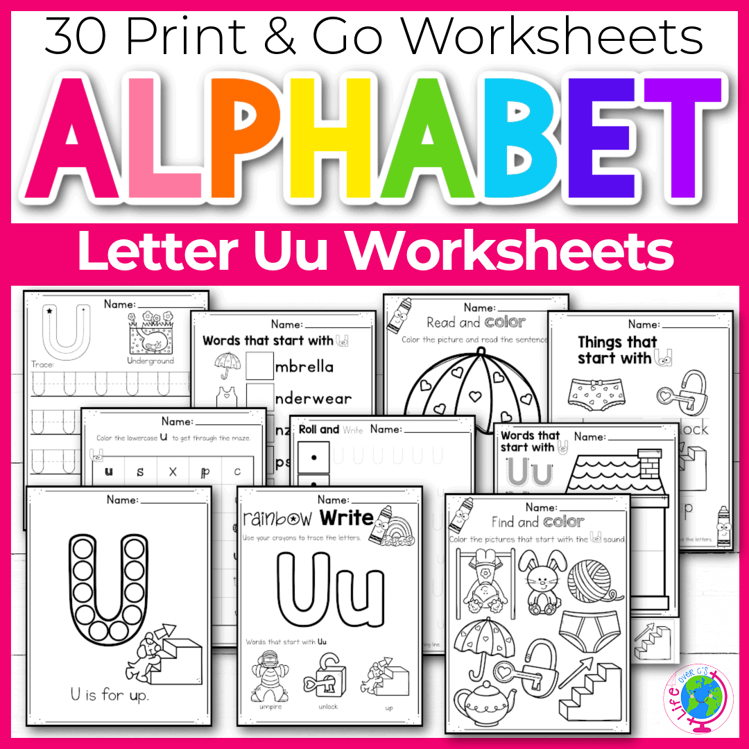 free printable alphabet activity worksheets