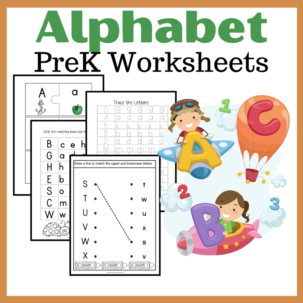 free printable alphabet activity worksheets