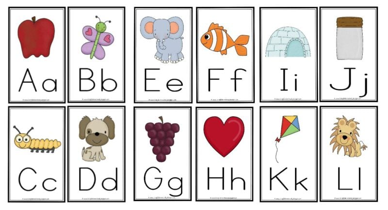 free printable alphabet flash cards pdf