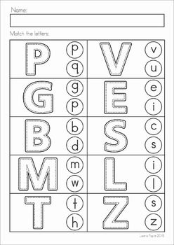 free printable alphabet review worksheets