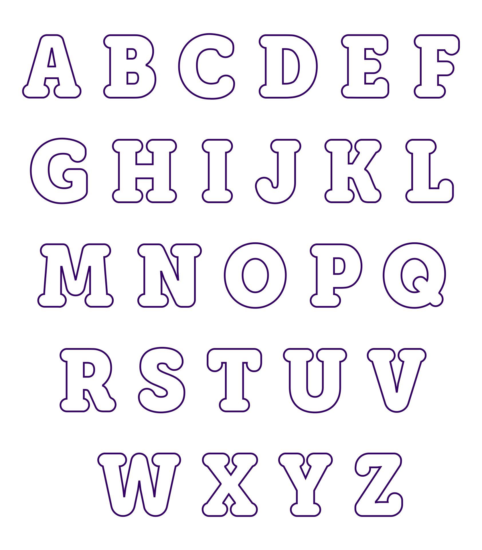 free printable alphabet templates for applique