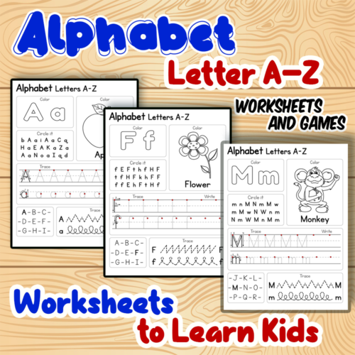 free printable alphabet worksheet az