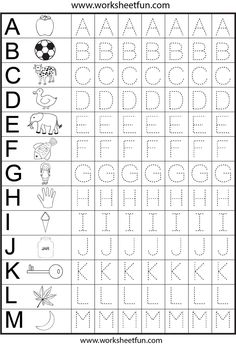 free printable alphabet writing worksheets