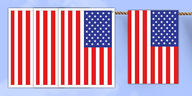 free printable american flag bunting