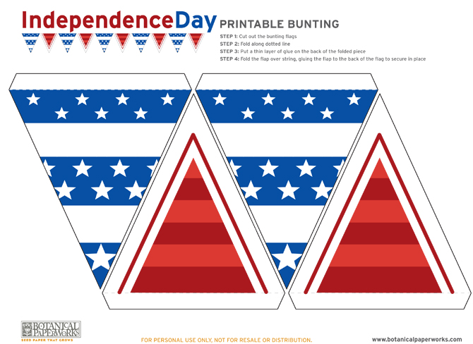 free printable american flag bunting