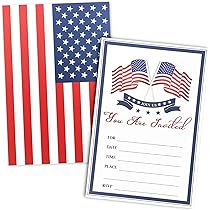 free printable american flag invitations