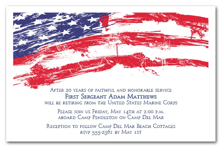 free printable american flag invitations