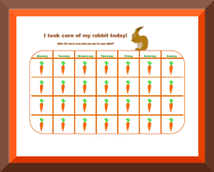 Printable Pet Care Charts | Free Behavior Charts