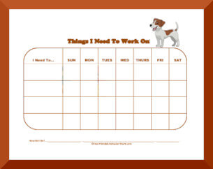 free printable animal chore charts