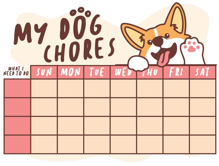free printable animal chore charts