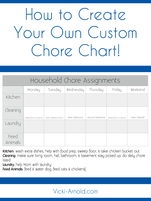 free printable animal chore charts
