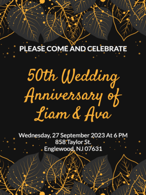 free printable anniversary invitation templates