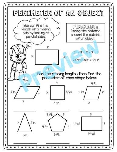 Area &  Perimeter Worksheets | 3rd Grade | Digital &  Print by ...