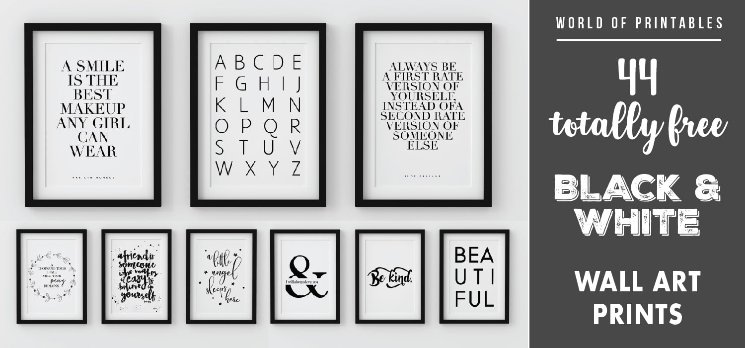 free printable art black and white
