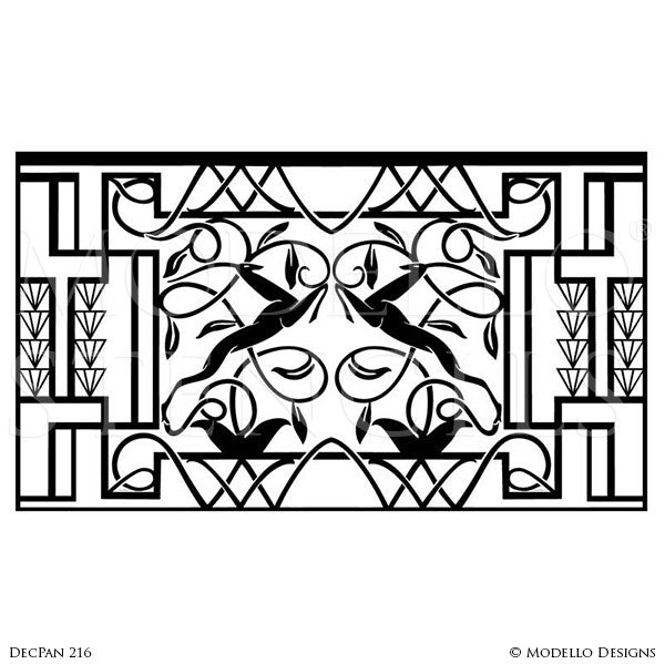 free printable art deco stencils