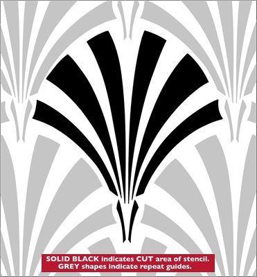 free printable art deco stencils