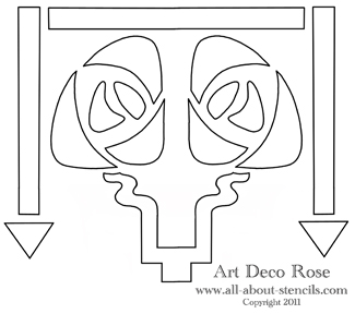 free printable art deco stencils