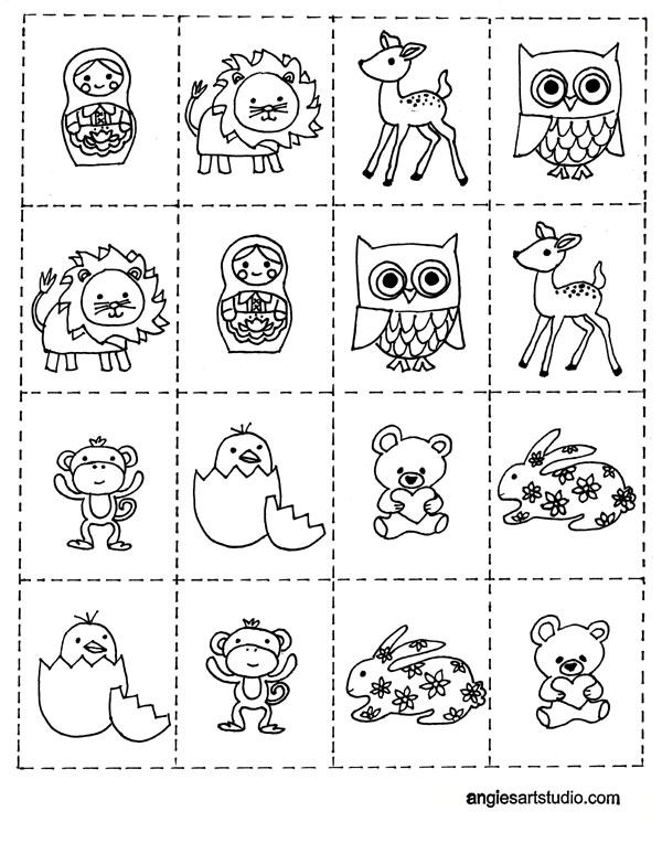 free printable art games