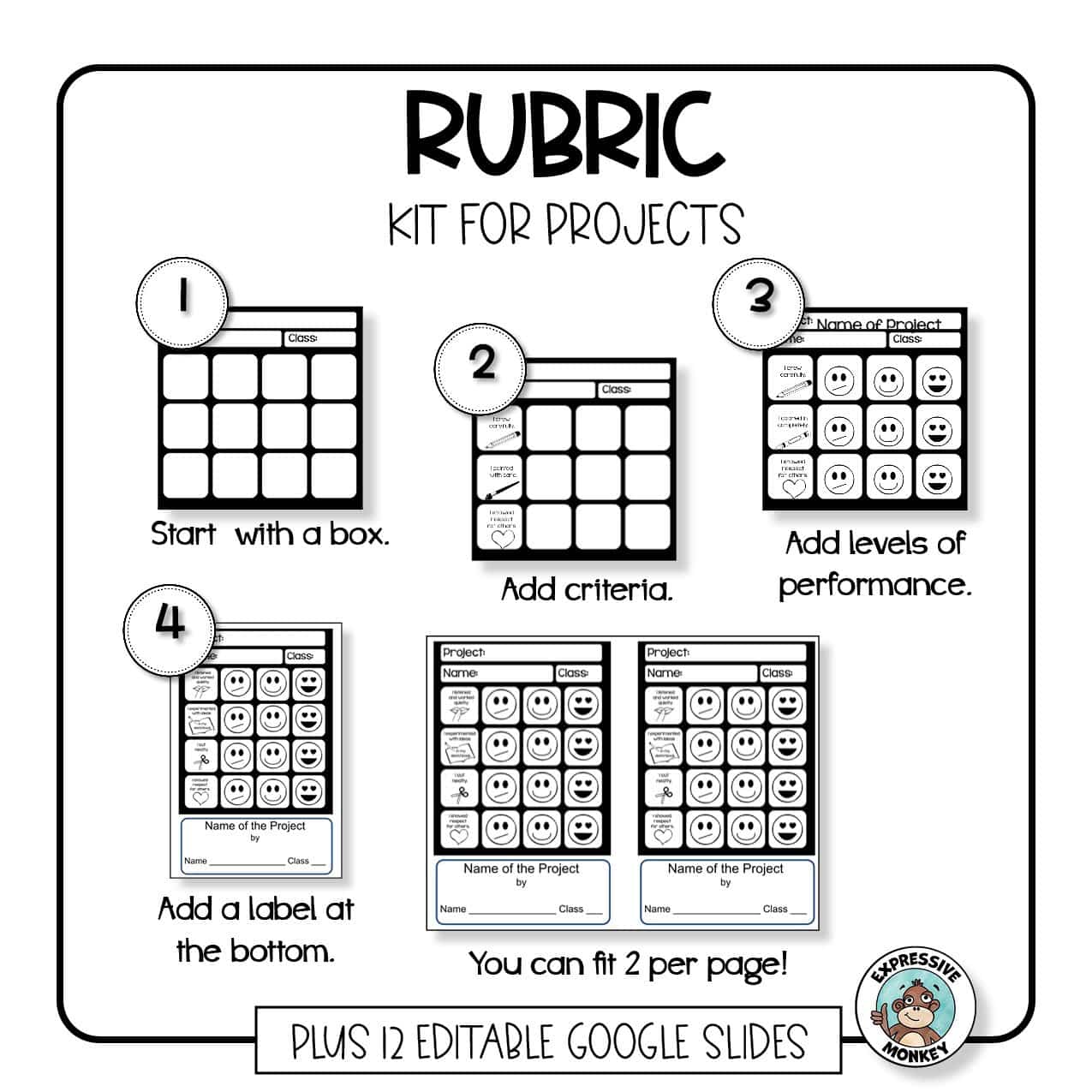 Art Rubric Kit • Expressive Monkey