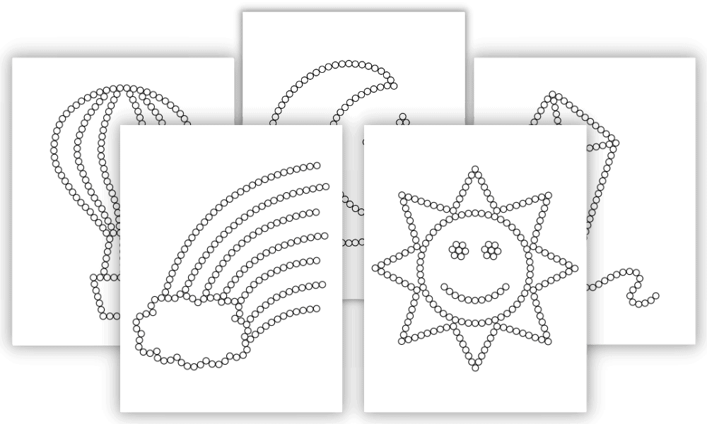 Free Printable Q-Tip Painting Templates - The Craft-at-Home Family