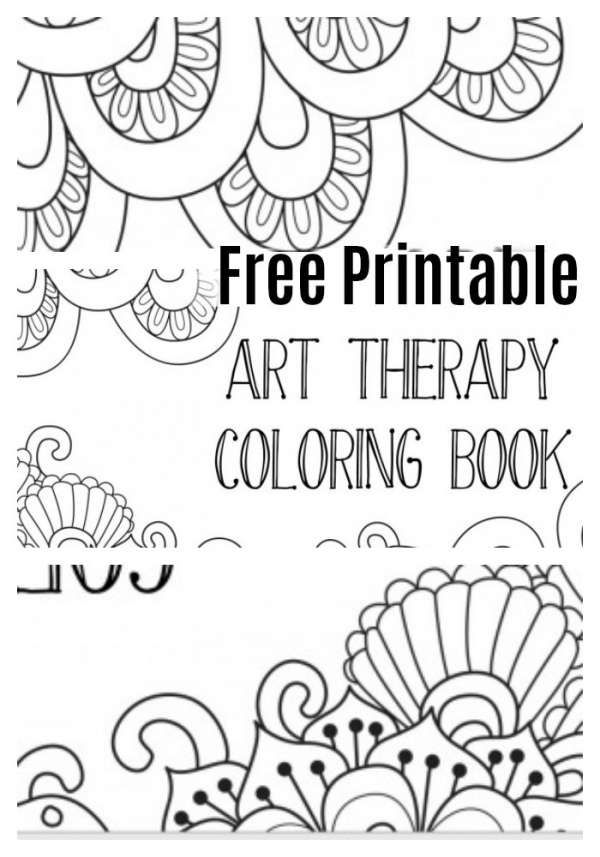 free printable art therapy coloring pages