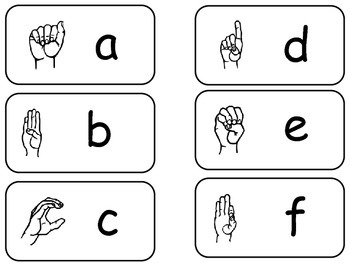 26 American Sign Language Alphabet Flash Cards. Learn American ...