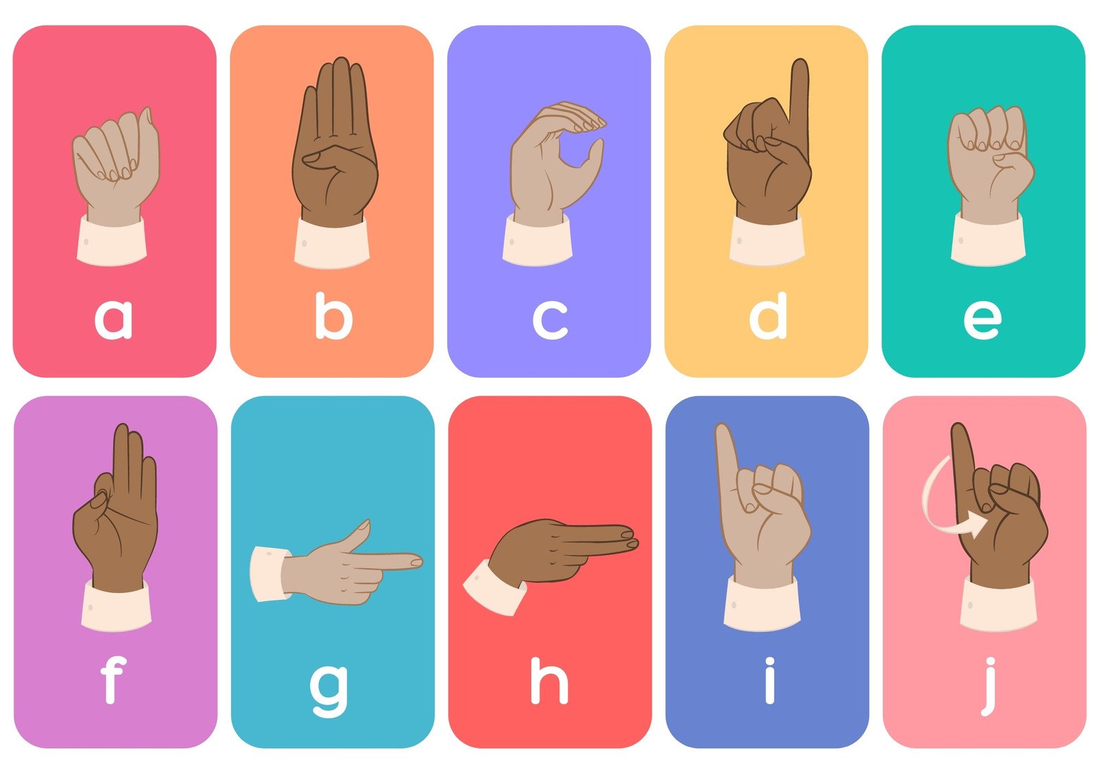 free-customizable-alphabet-flashcard-templates-canva-worksheets-library for Free Sign Language Alphabet Printables Free customizable alphabet flashcard templates | Canva - Worksheets Library for Free Sign Language Alphabet Printables