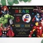 free printable avengers invitation templates