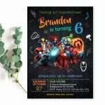 free printable avengers invitation templates