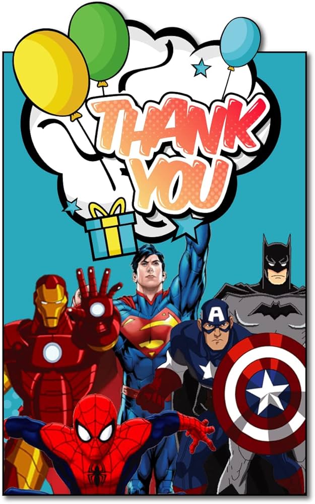 festiko-superhero-theme-multicolour-thank-you-cards-36-pcs-theme-birthday-supplies-return-gifts-for-kids-gift-accessories-party-items-worksheets-library for Free Printable Avengers Thank You Tags Festiko® Superhero Theme Multicolour Thank You Cards (36 Pcs), Theme Birthday Supplies, Return Gifts for Kids, Gift Accessories, Party Items, ... - Worksheets Library for Free Printable Avengers Thank You Tags