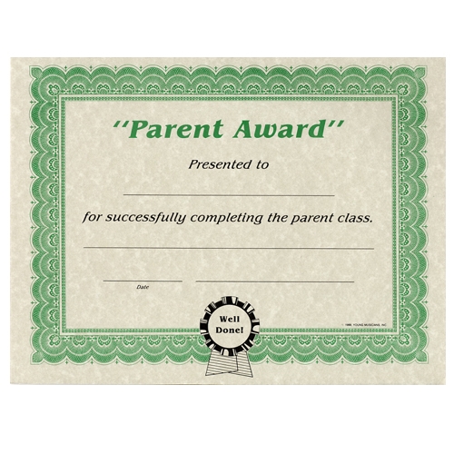 free printable award certificates for parents