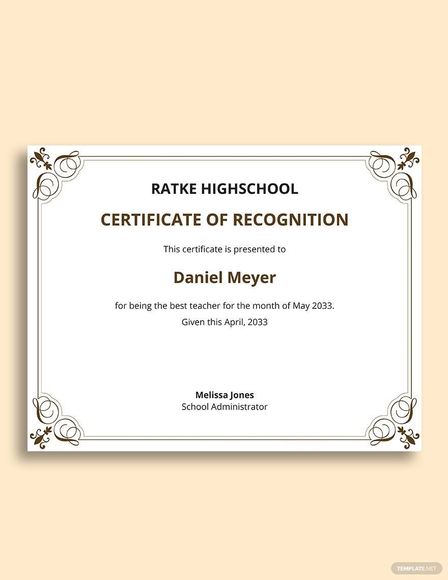 free printable award certificates for teachers
