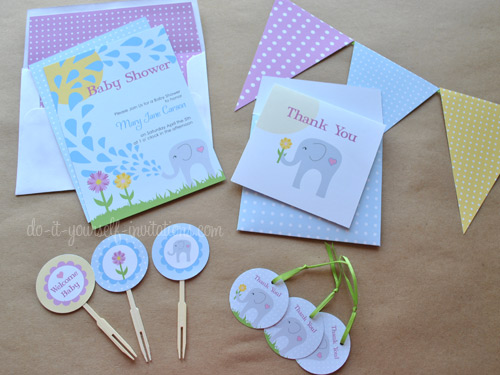 free printable baby stationery templates