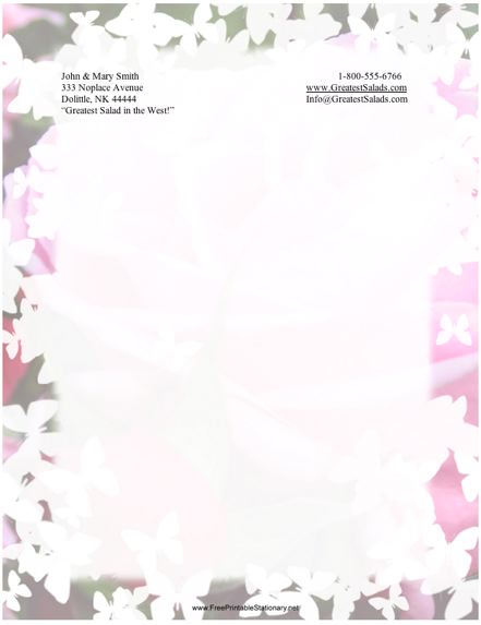 free printable baby stationery templates