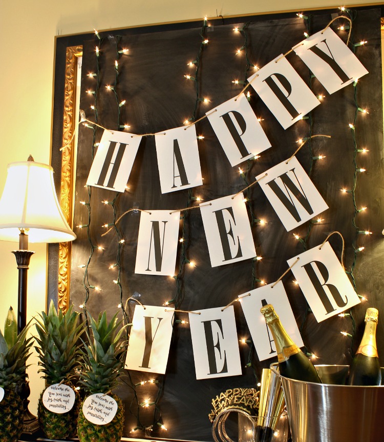 free printable banner happy new year