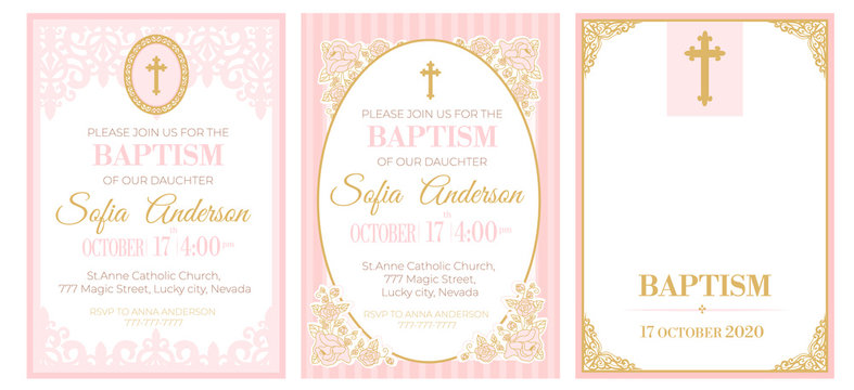 free printable baptism invitation cards templates