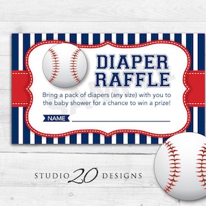 free printable baseball diaper raffle tickets