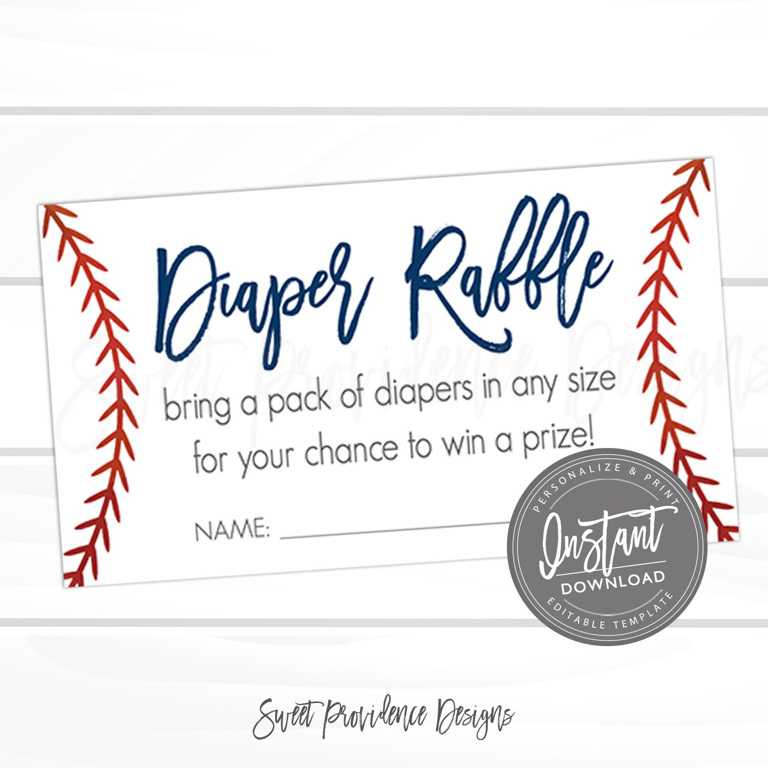 free printable baseball diaper raffle tickets