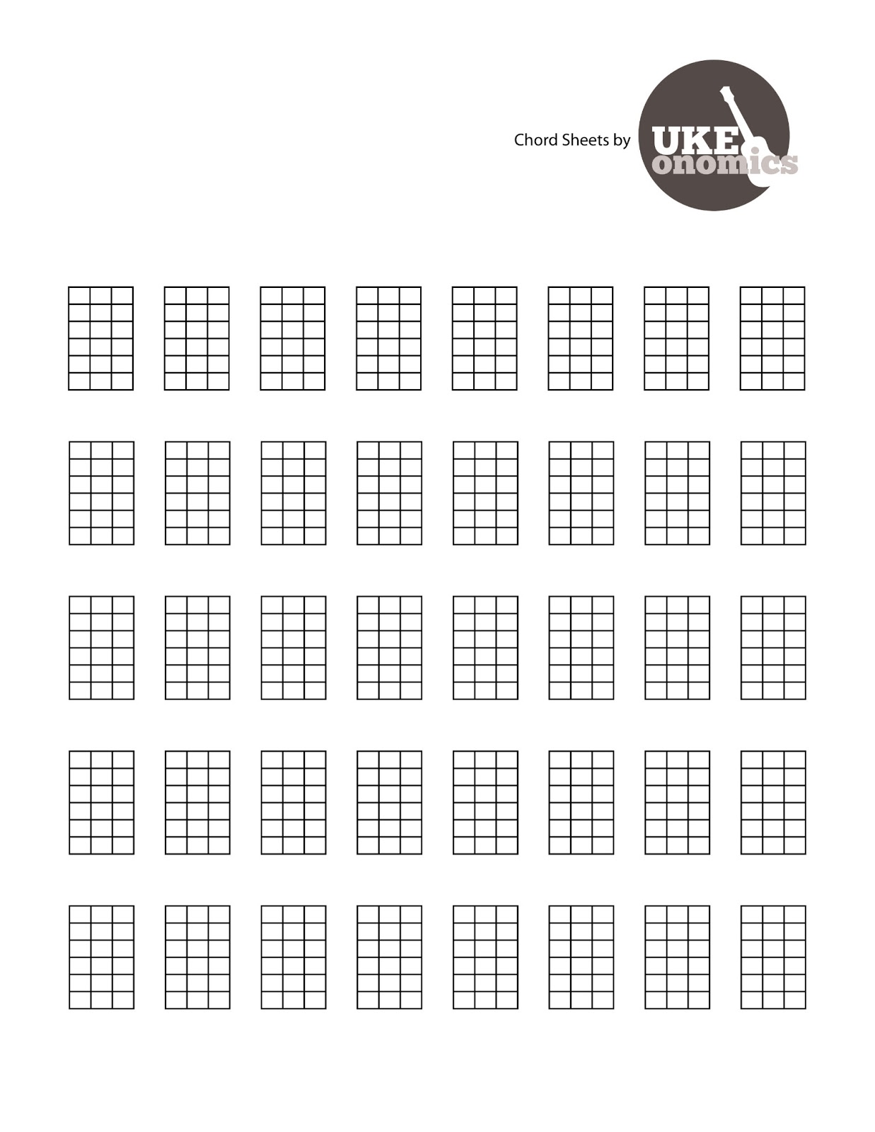 UKEonomics: Blank Ukulele Tabs and Chord Charts!